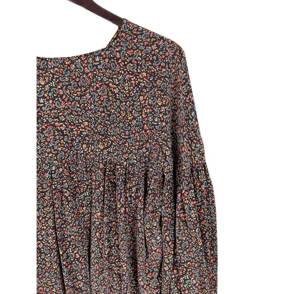 New Doen Silk Savona Blouse in Saint Claude Paisley S - Picture 11 of 15